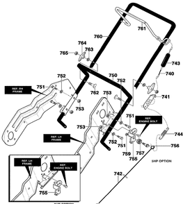 Part Location Diagram of 761486853 Briggs and Stratton Cable bracket